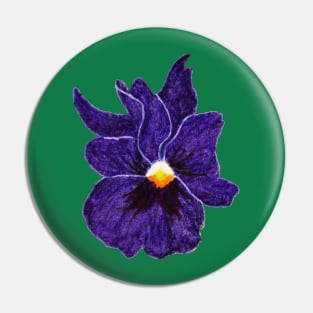 Purple Flower Pin