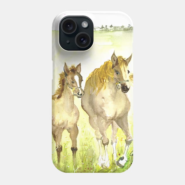 Horses Phone Case by Cwang