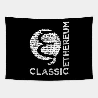 Ethereum Classic (white) Tapestry