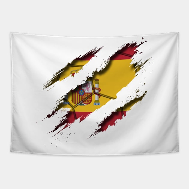 Spain Football Tapestry by blackcheetah