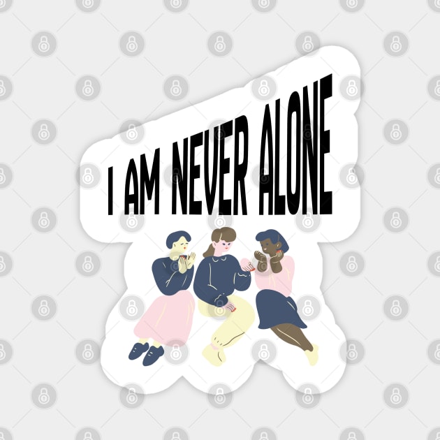 Quiet Faith Together – Minimal Community Illustration Tee Magnet by Anne Lee