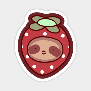 Strawberry Sloth Face Magnet