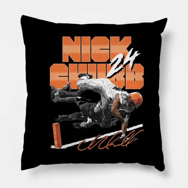 Nick Chubb Cleveland Arm Extend Pillow by Buya_Hamkac