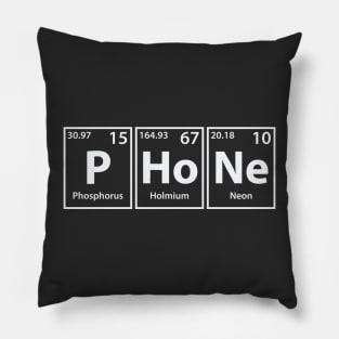 Phone (P-Ho-Ne) Periodic Elements Spelling Pillow