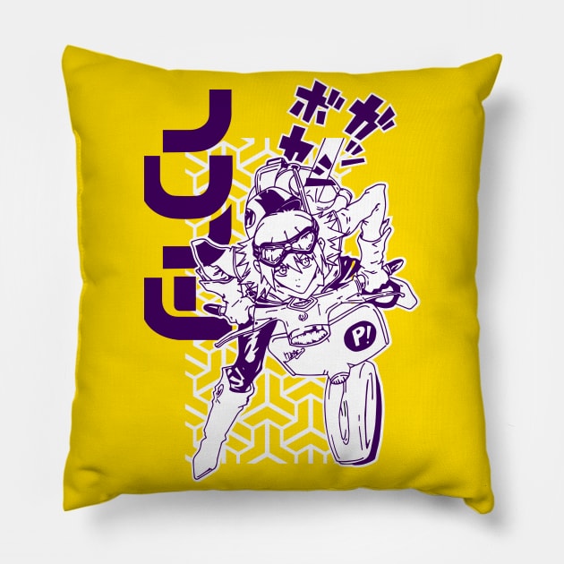 fooly cooly Pillow by paisdelasmaquinas