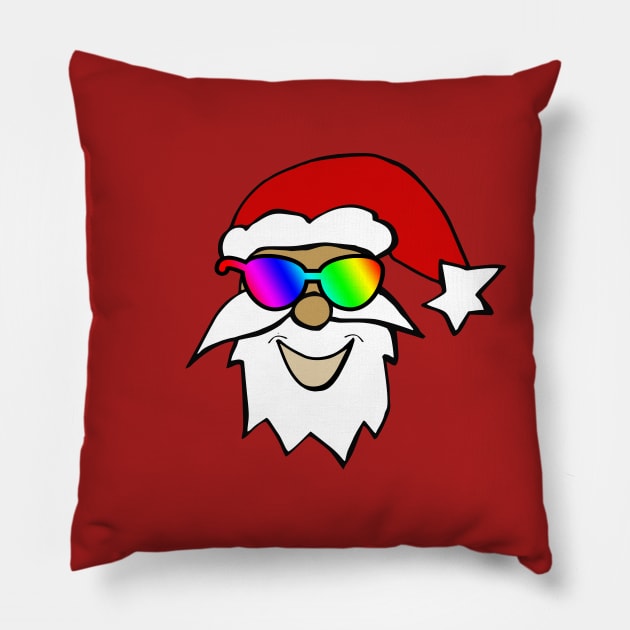 Cool Santa Pillow by SandraKC