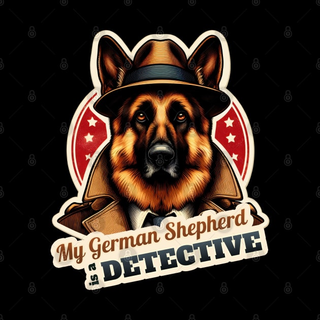 German Shepherd Detective by k9-tee