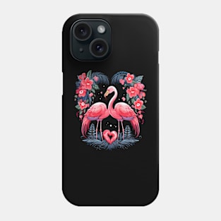 Flamingo Couple Valentine Phone Case