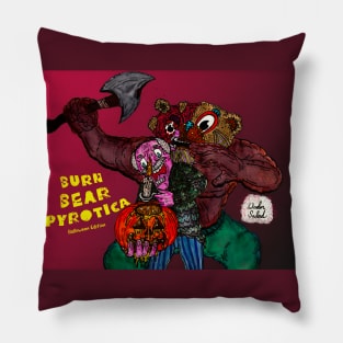 Burn Bear Pyrotica Halloween Edition Pillow