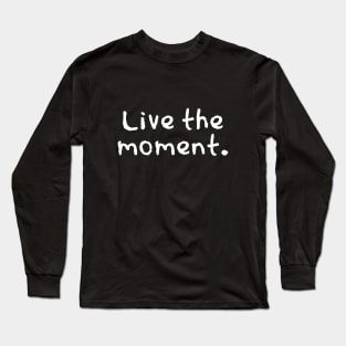 Tshirt Live In The Moment - Regata Com Punho