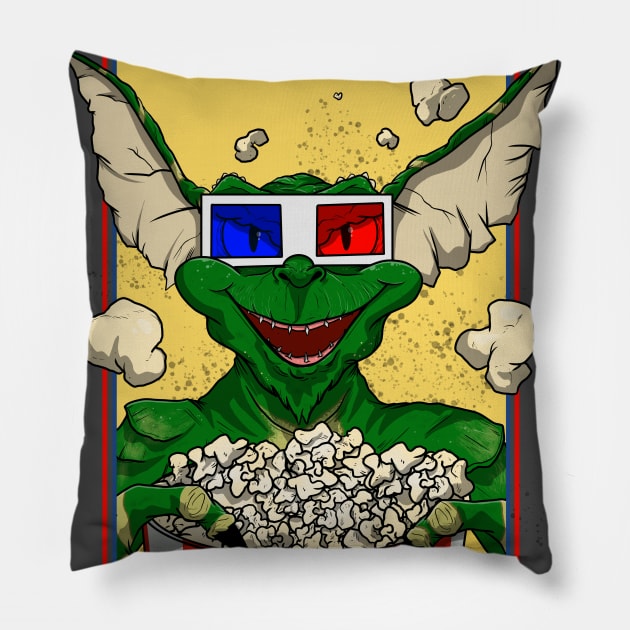 Gremlins Pillow by ArtOfJHammond