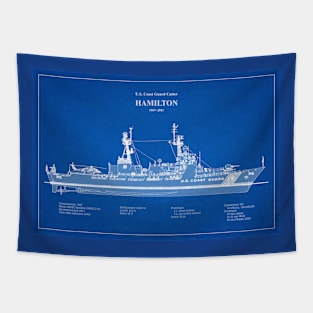 Hamilton whec-715 United States Coast Guard Cutter - ABD Tapestry