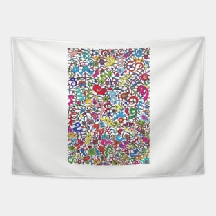 Colorful Groove Tapestry