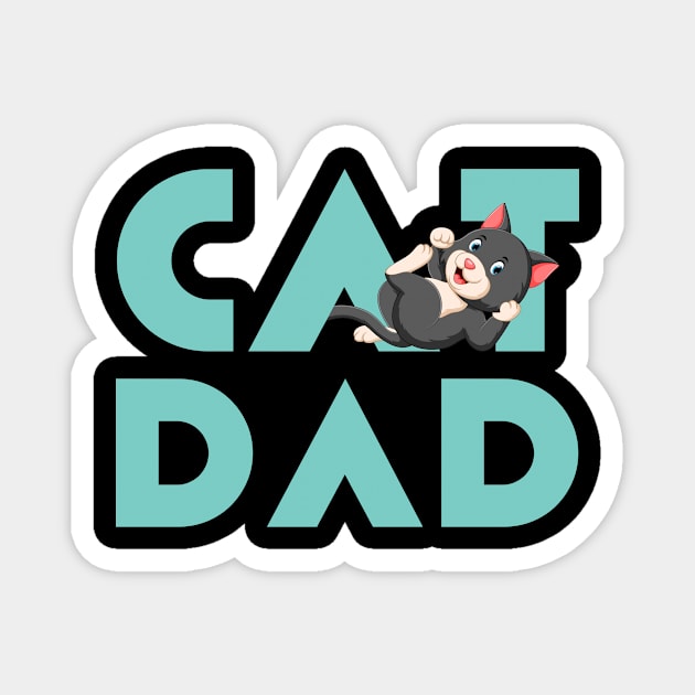 Cat Dad Magnet by ArticaDesign