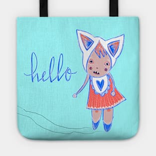 Hello Drunk Monster: Weird Creepy Cute Drinking Creature Tote