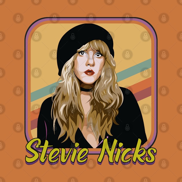 Stevie Nicks Retro Fanart by The seagull strengths