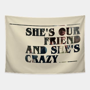 She's our friend and she's crazy! Tapestry