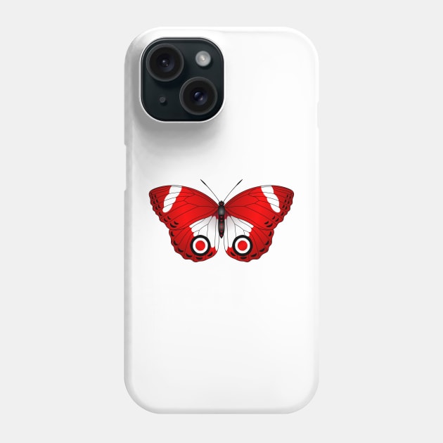 Red Butterfly Phone Case by dcohea