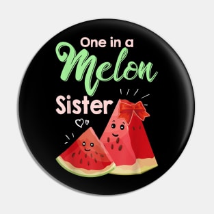 Sister Watermelon Summer Tropical Fruit Pin