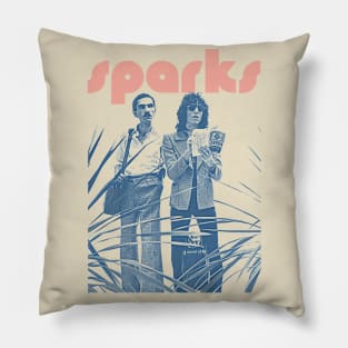 Sparks \//\ Retro 70s Style FanArt Design Pillow