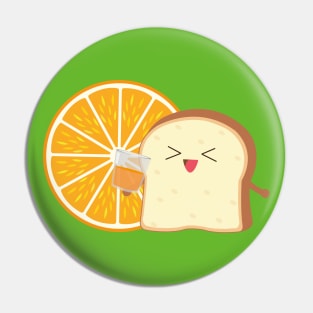 Toast loves orange juice Pin