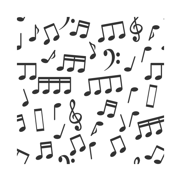 Musical Notes Pattern Illustration by hobrath