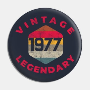 1977 retro style Pin