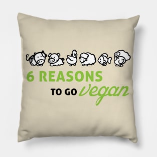 6 reasons to go vegan Pillow