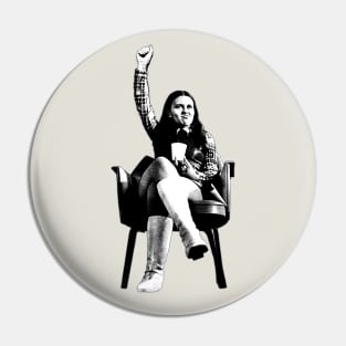 Bernadette Devlin McAliskey / Retro Graphic Artwork Pin