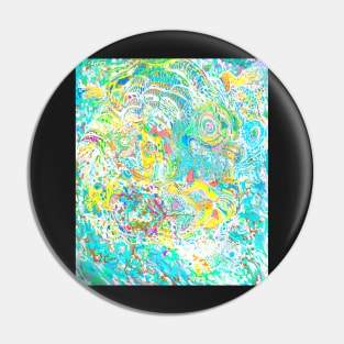 Dragon slaying dragon abstract Pin