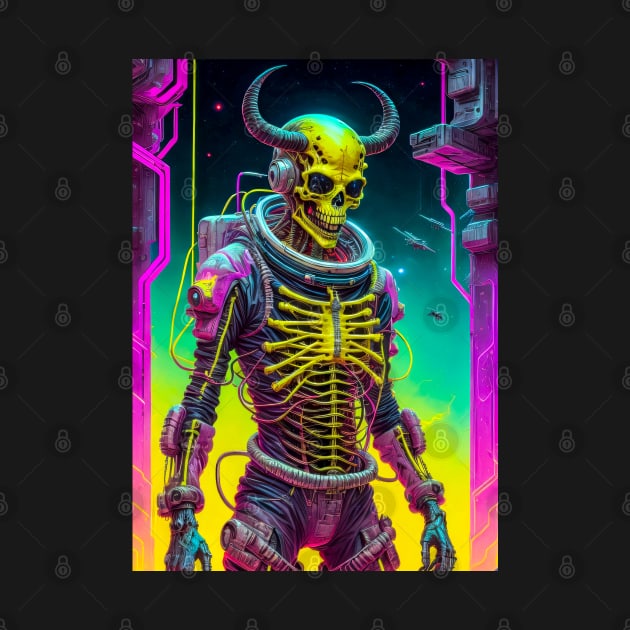 Skull Demon in Space by DeathAnarchy
