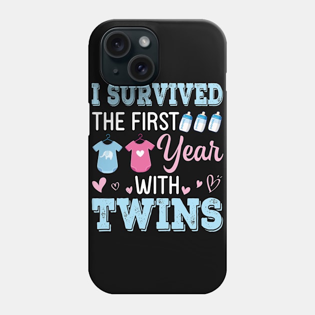 I Survived The First Year With Twins Happy Mothers Day To Me Phone Case by bakhanh123