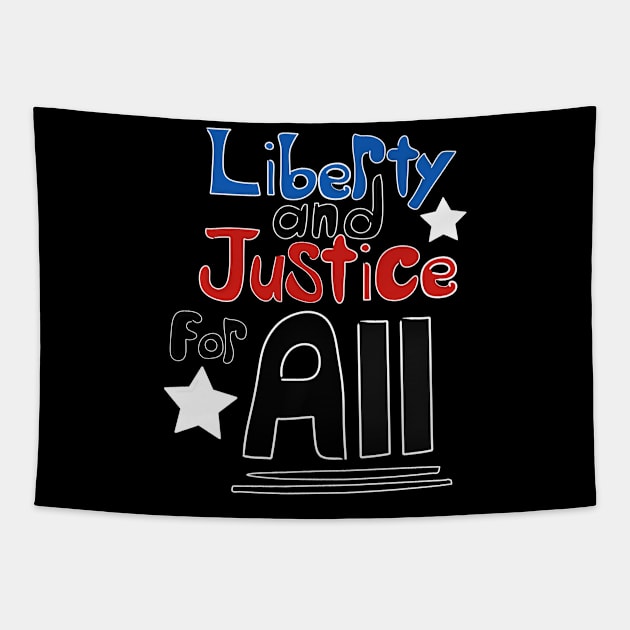 Liberty & Justice Tapestry by Dandy Doodles