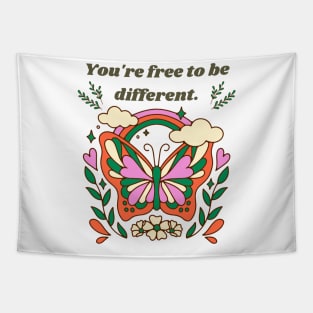you're free to be different Tapestry