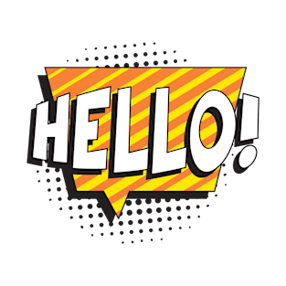 Say "HELLO" in retro pop art style T-Shirt