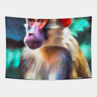 Monkey with a crown Tapestry
