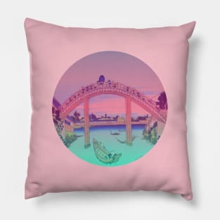 Dawn Under The Mannen Bridge Pillow