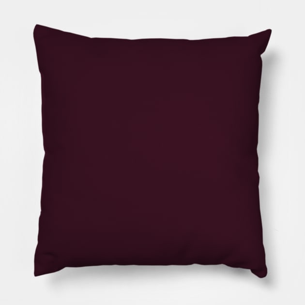 preppy minimalist gothic wine burgundy purple dark plum Pillow by Tina