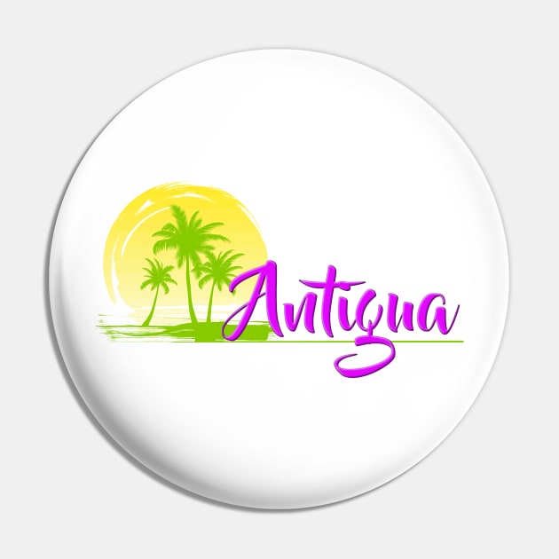 Life's a Beach: Antigua Pin by Naves