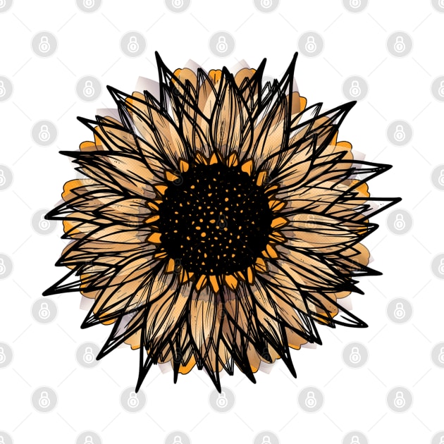 Little Aesthetic Sunflower by kamy1