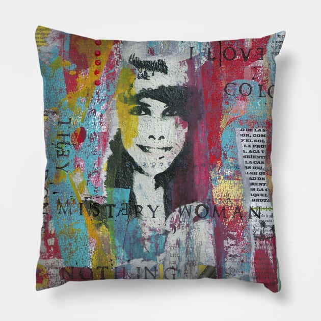 Mujer X Pillow by restagnocollage