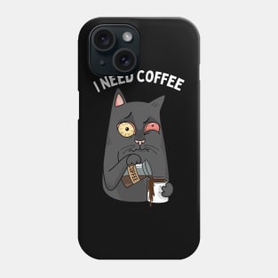 I need coffee lover coffee addict This Girl Runs On Caffeine And Sarcasm Funny Phone Case