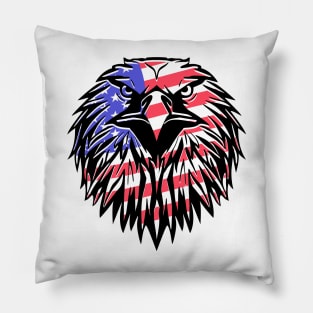 USA flag eagle Pillow