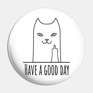 funny cat showing a rude gesture Pin