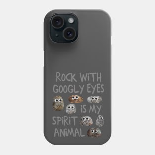 Rock with Googly Eyes Phone Case