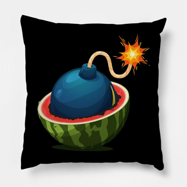 Watermelon Bomb Pillow by vadastu