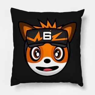 Happy Gamer Fox OpDaMyZr Pillow