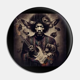 jimi art Pin