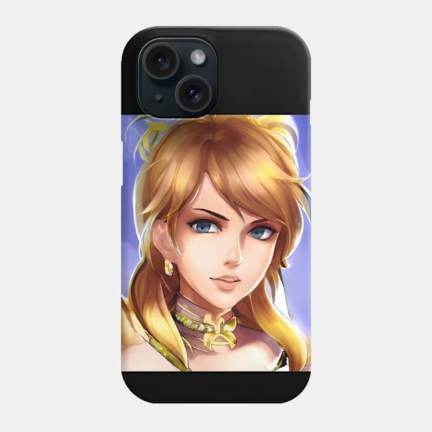 anime blonde hair manga charcter Phone Case by animegirlnft