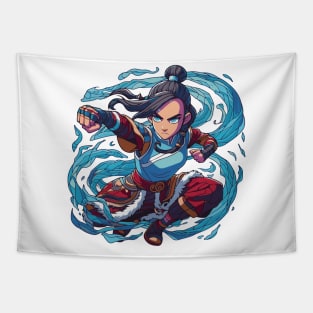 katara water tribe in battle position Tapestry